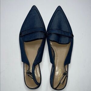 Ann Taylor Dark Blue Pointed Loafers